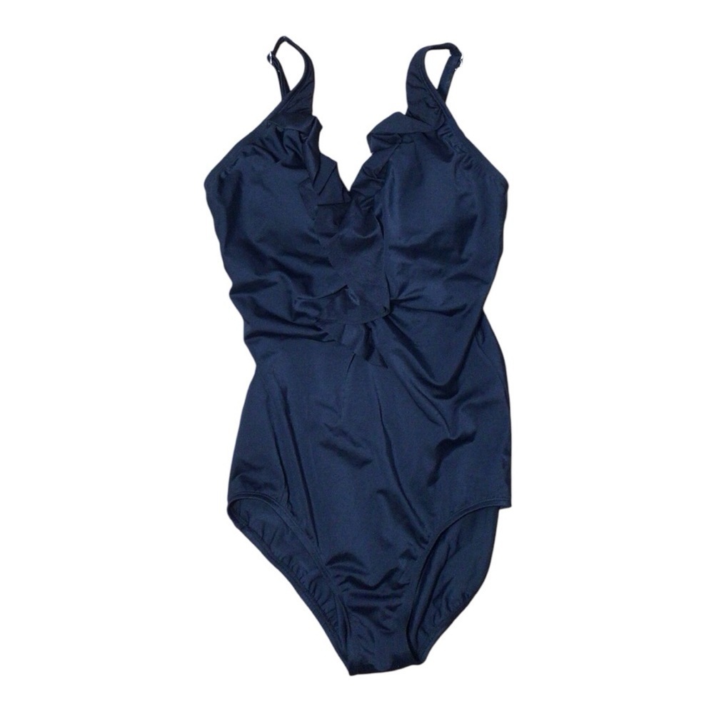 Jantzen Black One-Piece Swimsuit size 10
